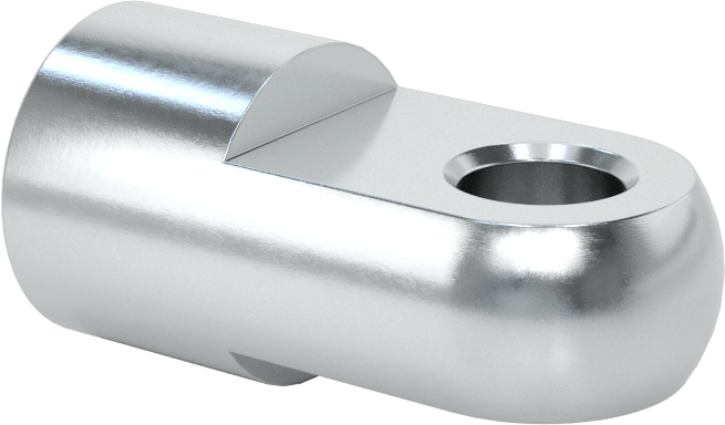 Çubuk Ucu Somunu, Yuvarlak Şaftlı, M10 x 1,5 mm Şaft Dişi