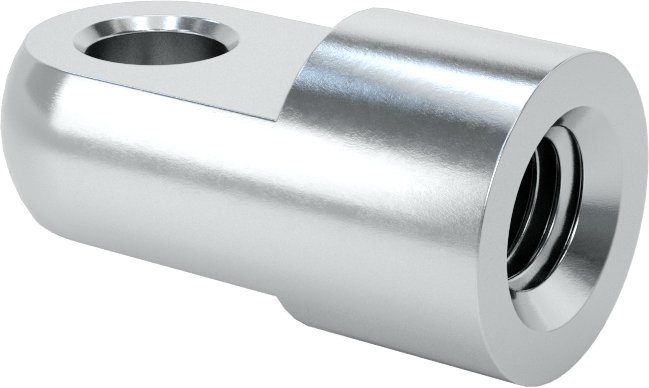 Çubuk Ucu Somunu, Yuvarlak Şaftlı, M10 x 1,5 mm Şaft Dişi