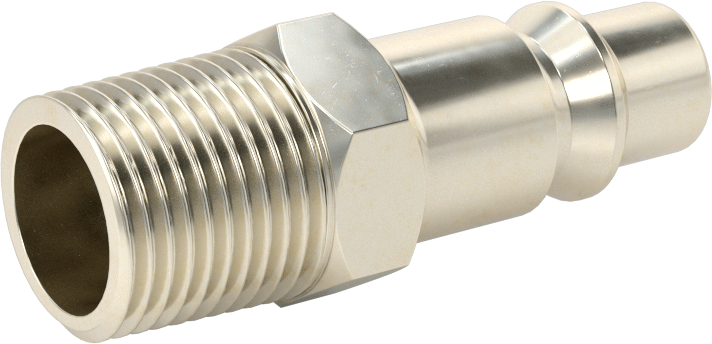 Hava için Nikel Kaplı ARO Hızlı Bağlantı Kesme Hortum Bağlantısı, Plug, 3/8 Kaplin Boyutu, 3/8 NPT Erkek