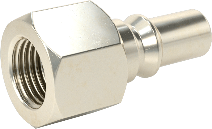 Hava için Nikel Kaplı ARO Hızlı Bağlantı Kesme Hortum Bağlantısı, Plug, 3/8 Kaplin Boyutu, 3/8 NPT Dişi