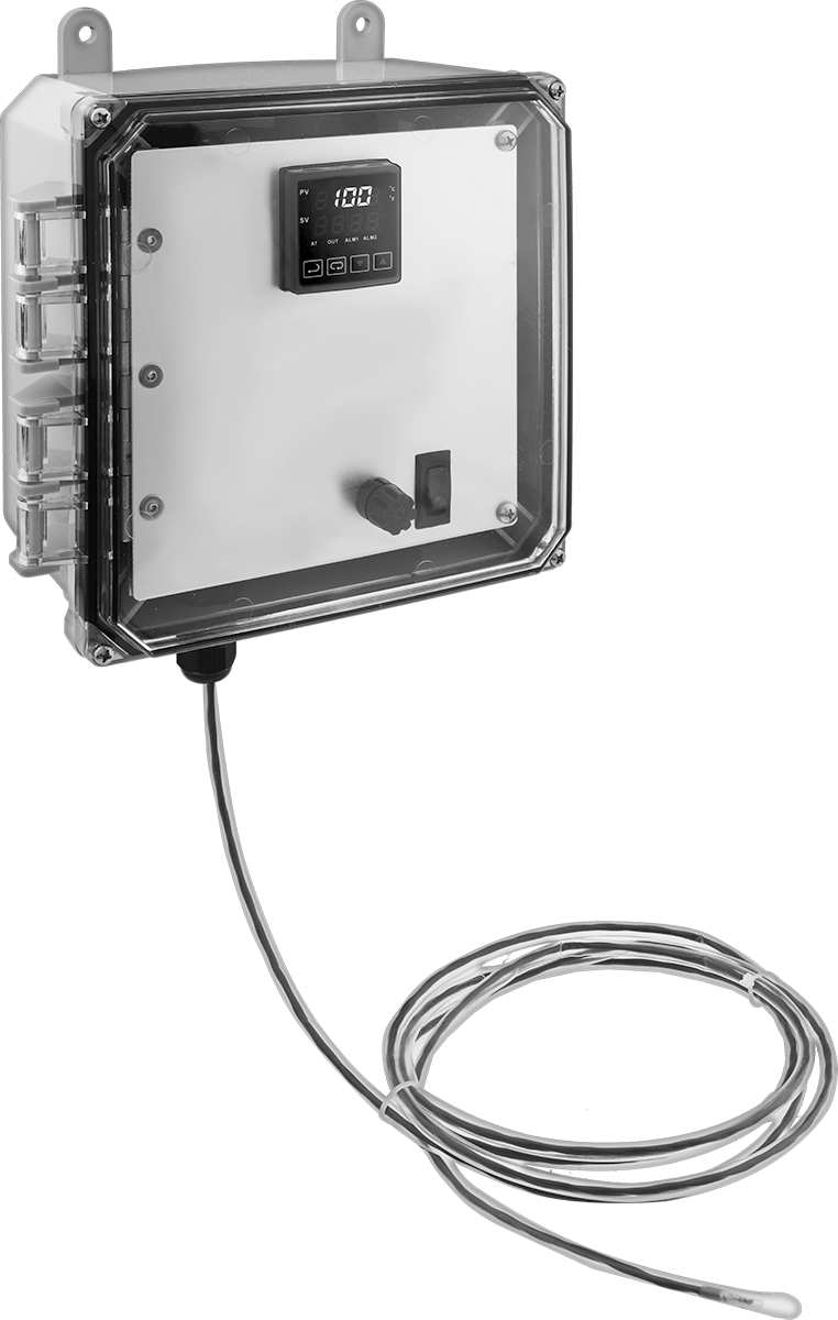 Yıkanabilir Duvara Monte Otomatik Ayarlı Sıcaklık Kontrol Cihazı, Isıtma için Mekanik Röle ile, 3Pst 120V AC 30A