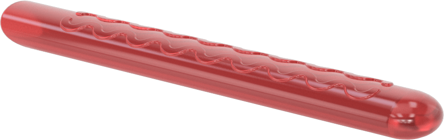 Dalga Desenli Dikdörtgen Tutamaklar, 1/4“ Yükseklik x 1/2” Genişlik Dış Çap için