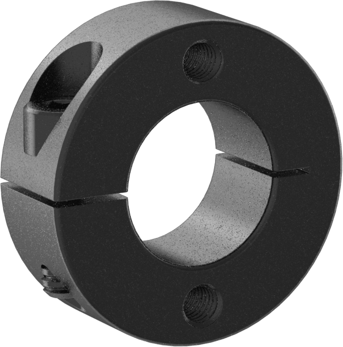 Yüzeye Monte Mil Bilekliği, 18 mm Çap için, Siyah Oksit 1215 Karbon Çelik