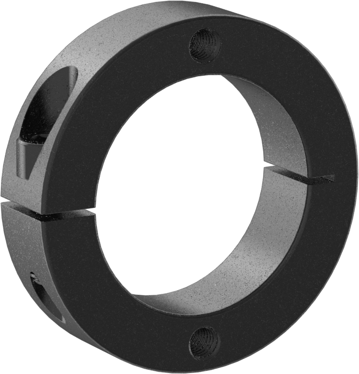 Yüzeye Monte Mil Bilekliği, 40 mm Çap için, Siyah Oksit 1215 Karbon Çelik