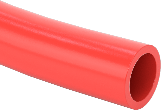 Hava ve Su için Sert Naylon Plastik Boru, Opak Kırmızı, 9/32" ID, 3/8" OD