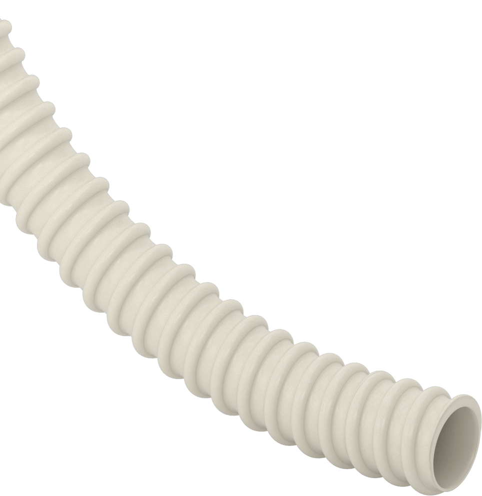 Sıvılar için Pürüzsüz Akışlı Kanal Hortumu, 2" ID, 2-3/8" OD, 100 Fit Uzunluk