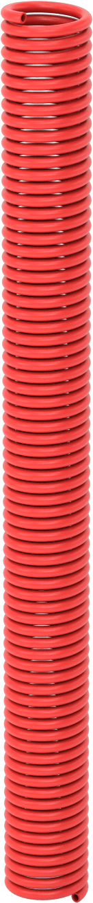 Geri Çekilebilir Hava Hortumu, 1/8" ID, 3/16" OD, Kırmızı, 25 Fit Uzunluk