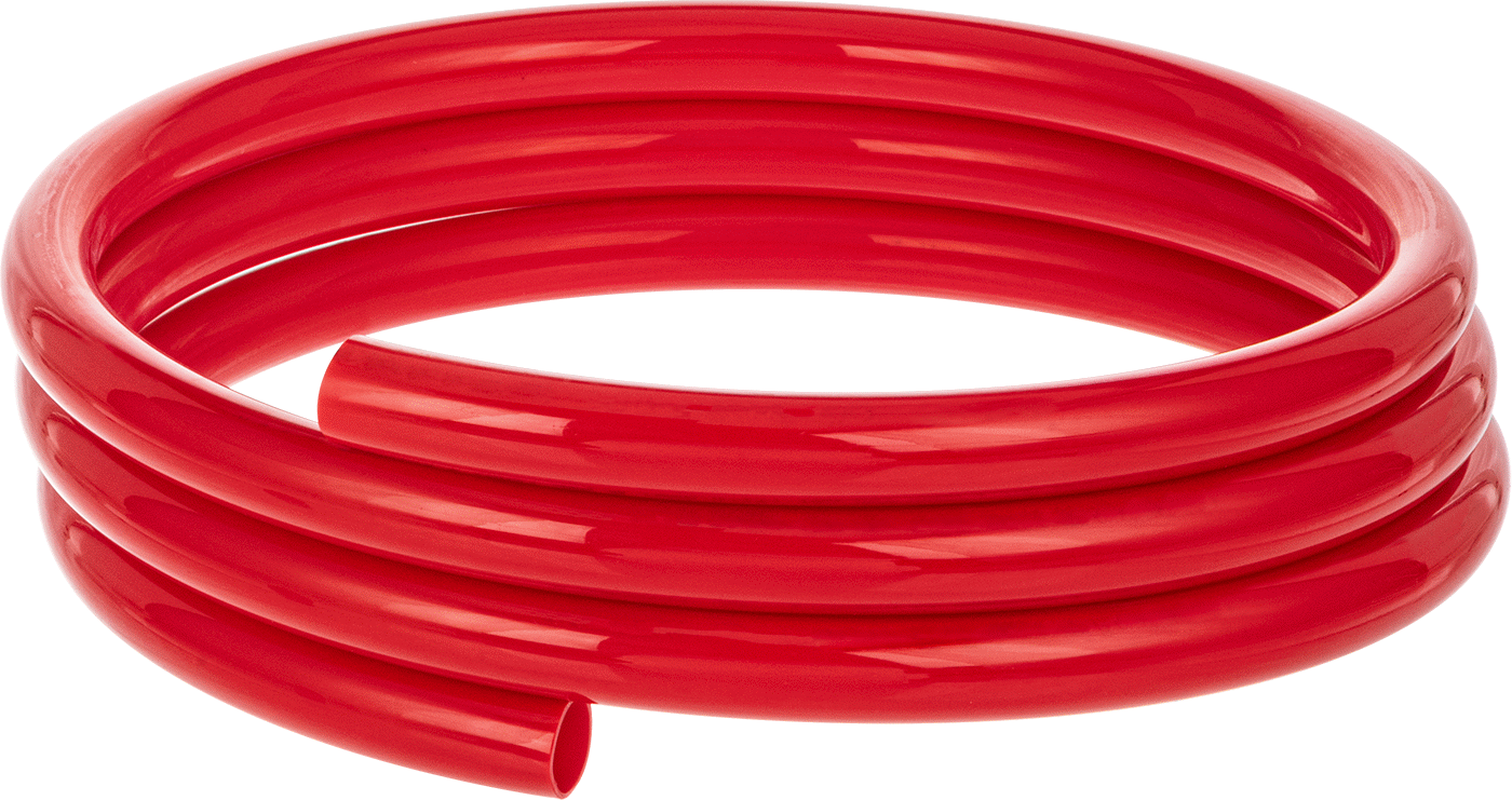 Geri Çekilebilir Hava Hortumu, 3/4" ID, 7/8" OD, Kırmızı, 5 Fit Uzunluk