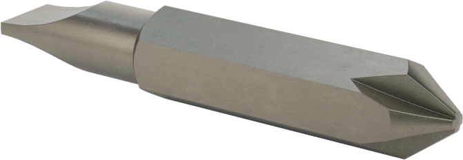 Çift Yönlü Uç, Top Tespitli Olmayan, #1 Phillips, 7/32" Yivli, 1-1/2" Uzunluk