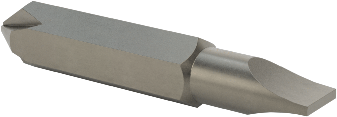 Çift Yönlü Uç, Top Tespitli Olmayan, #1 Phillips, 7/32" Yivli, 1-1/2" Uzunluk