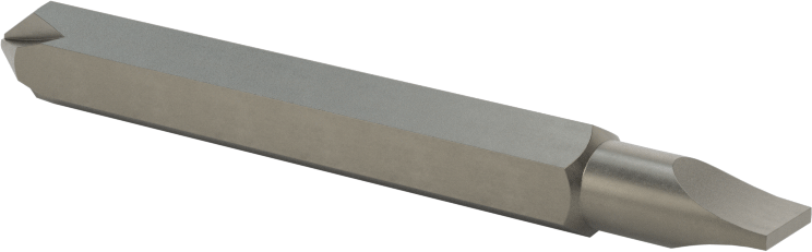 Çift Yönlü Uç, Top Tespitli Olmayan, #1 Phillips, 7/32" Yivli, 2-3/8" Uzunluk
