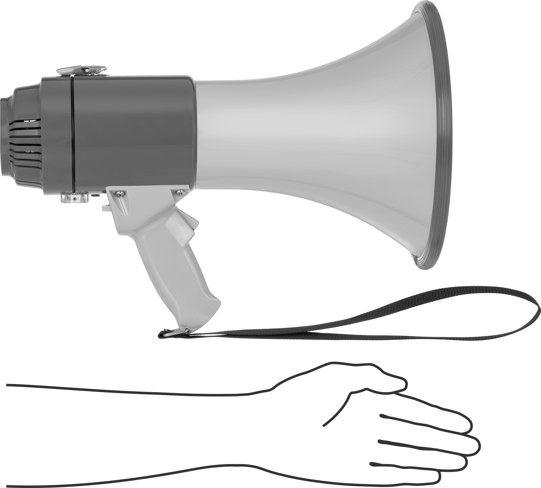 Megafon, Tabanca Tutacağı, 266 Yarda Menzil