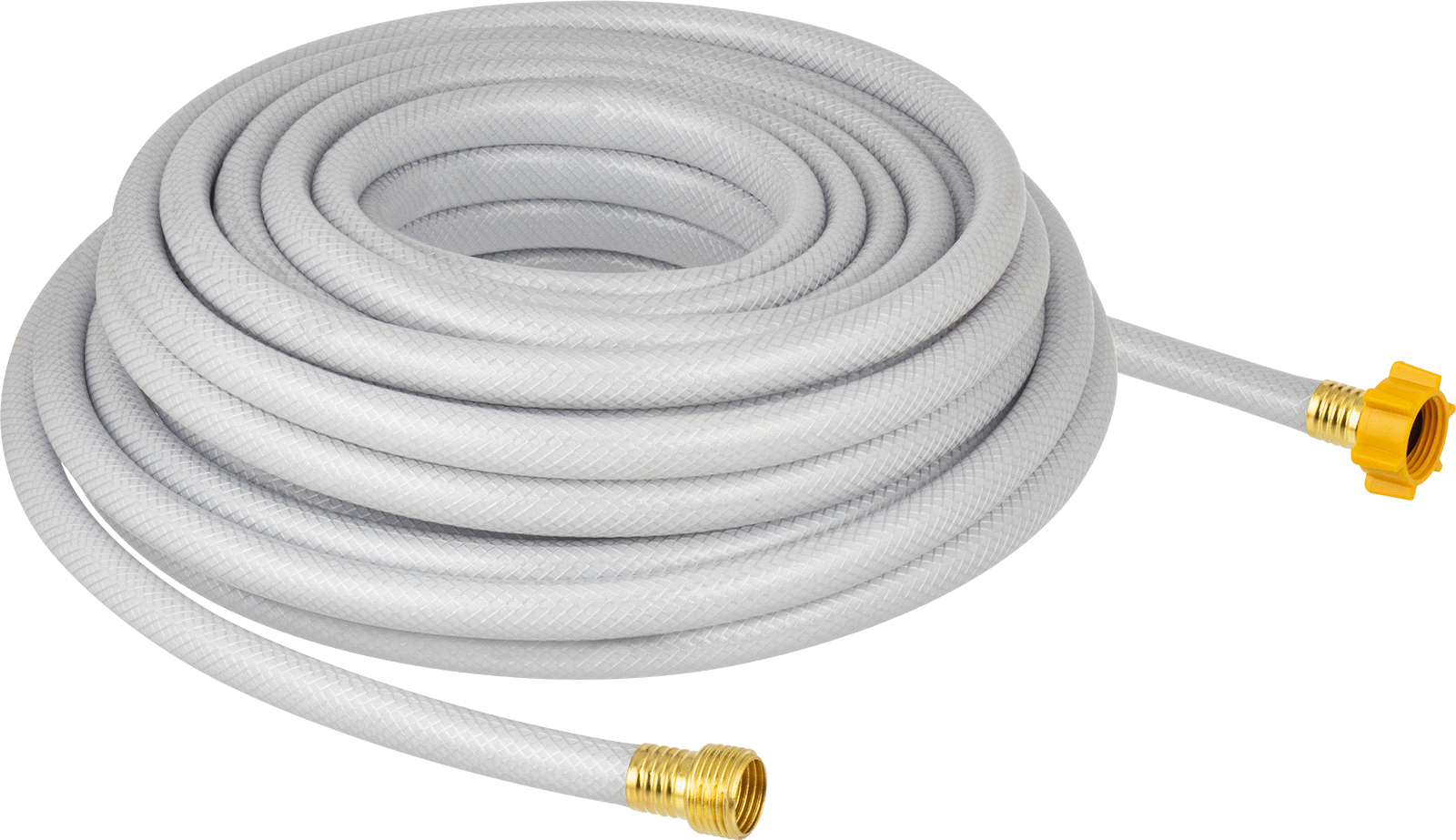 İçme Suyu için Bahçe Hortumu, Pirinç GHT Bağlantı Elemanları ile, 5/8" ID, 13/16" OD, 75 Fit Uzunluk