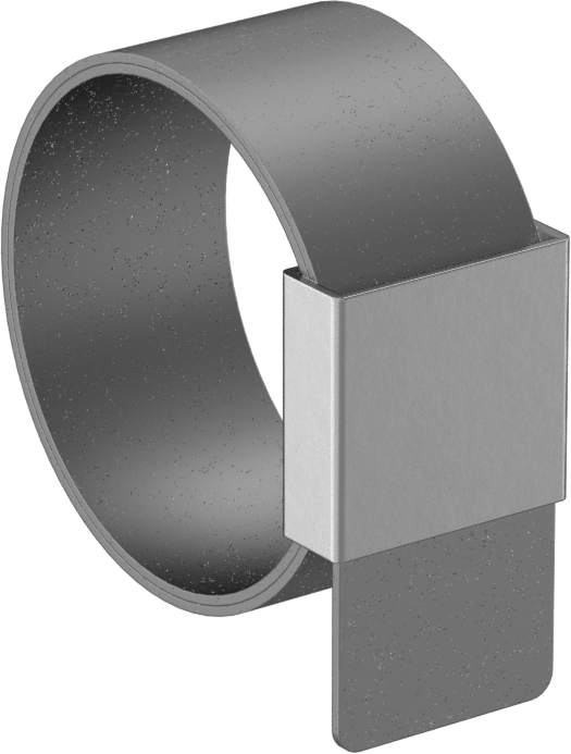 Sert Hortumlar için Düşük Profilli Bant Kelepçeleri, Galvanizli Çelik, 3/4" ila 1-1/4" ID