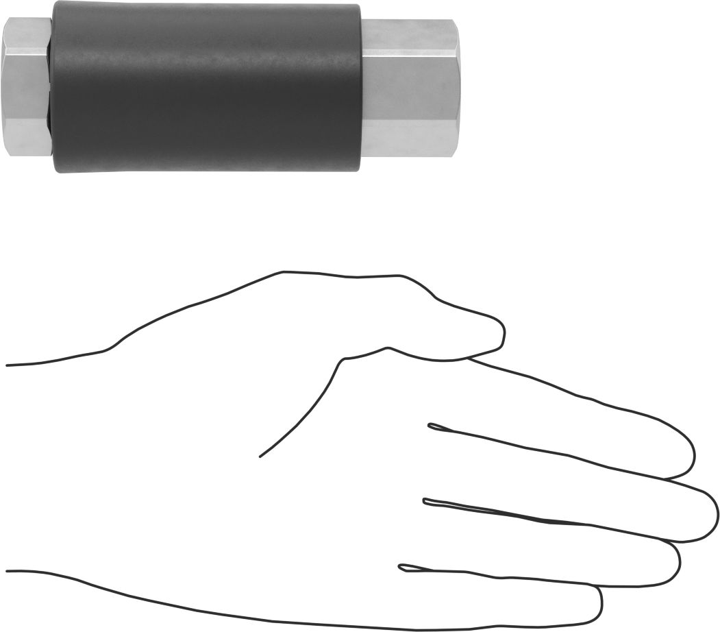 Dizel Egzoz Sıvısı için Koparılabilir Hortum Bağlantısı, Düz Plug ve Priz Adaptörü, 3/4 NPT Dişi