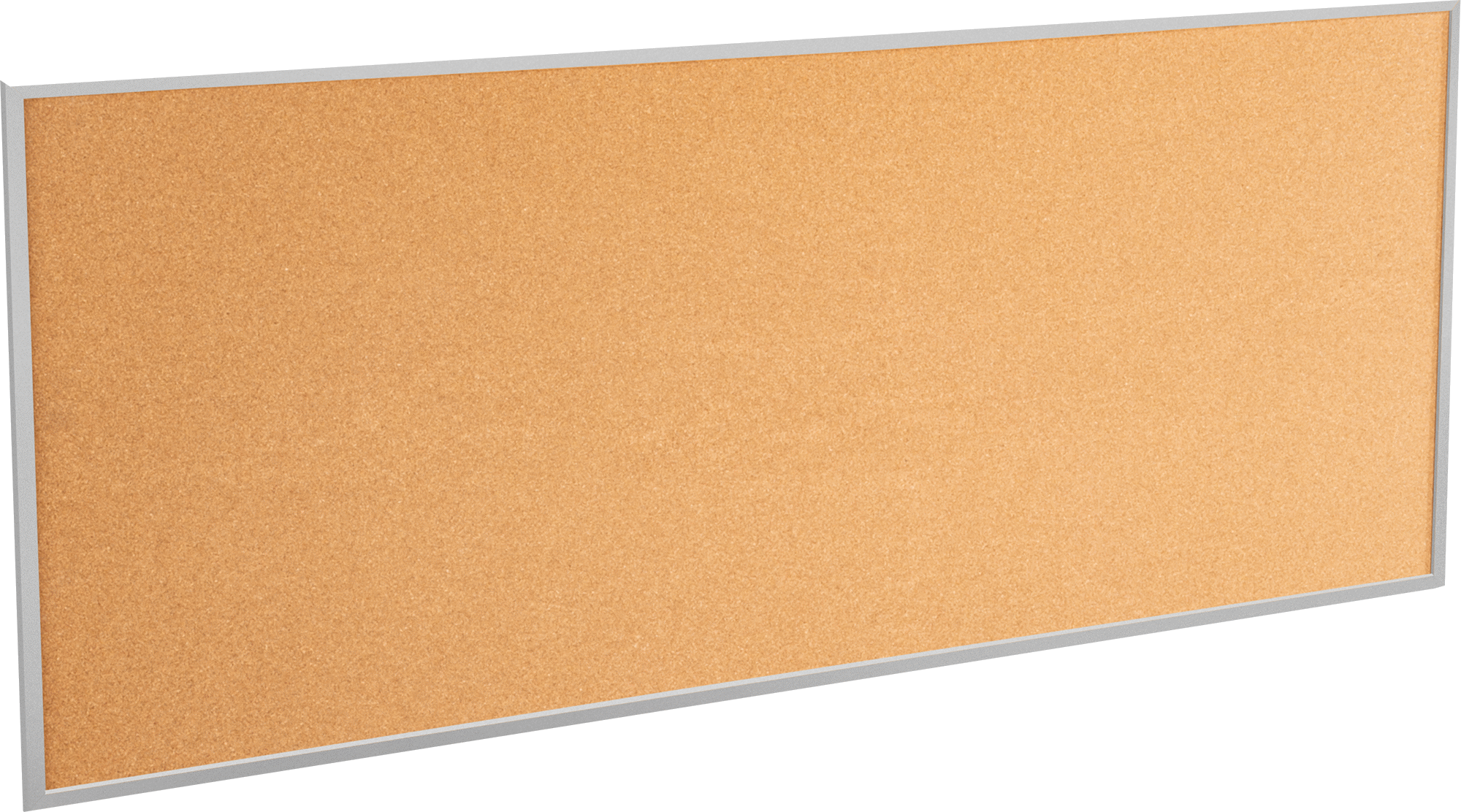 120“ Genişlik x 48” Yükseklik Alüminyum Çerçeveli Mantar İlan Panosu