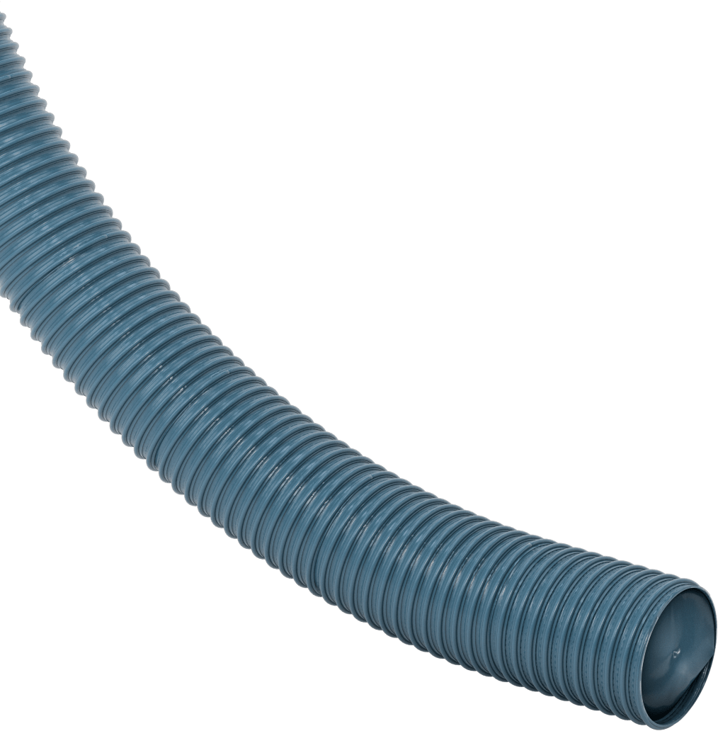 Mavi Blo-R-Vac Kanal Hortumu, Mavi PVC, 2-1/2" ID, 2-3/4" OD