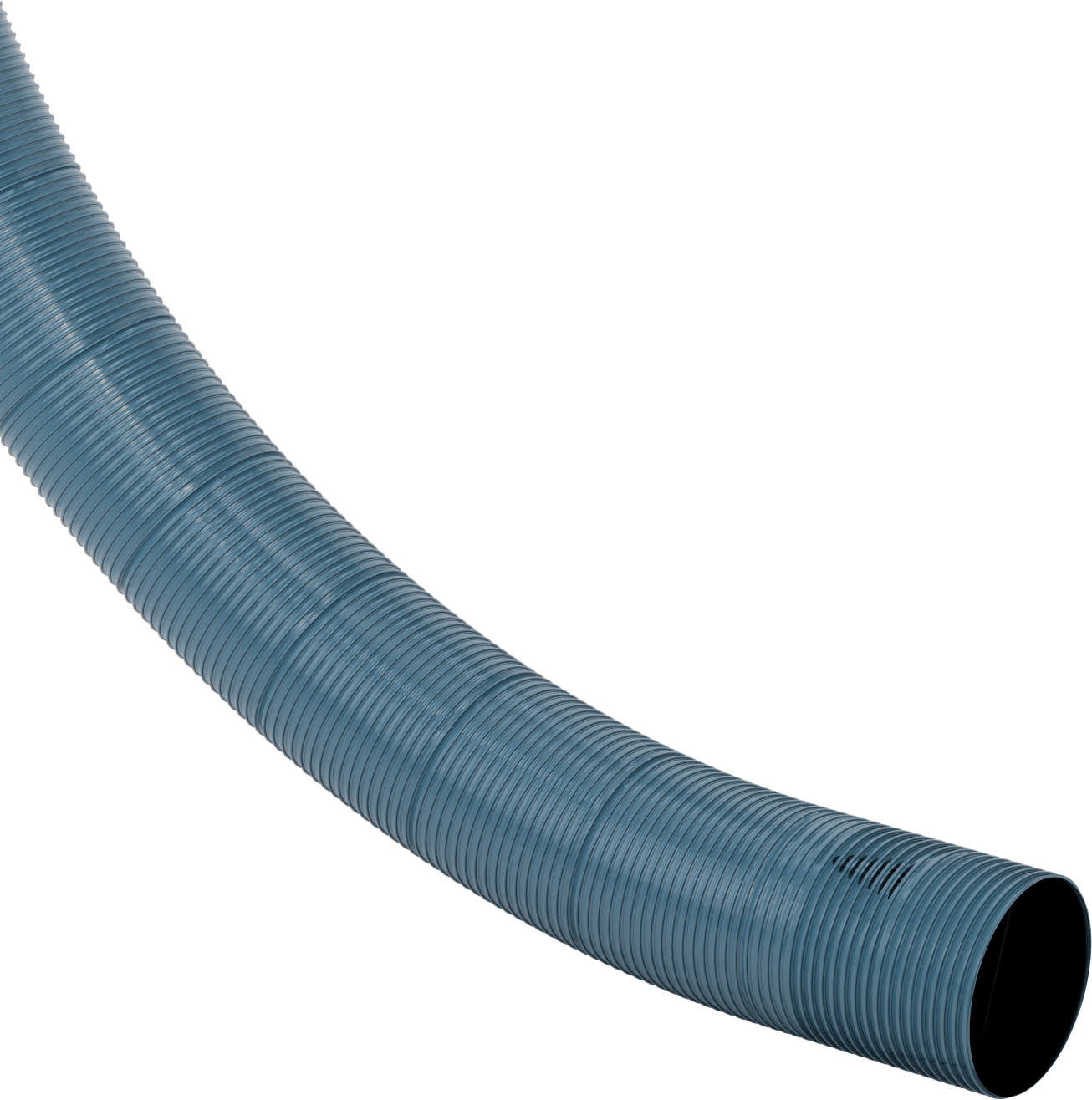Mavi Blo-R-Vac Kanal Hortumu, Mavi PVC, 12" ID, 12-3/8" OD