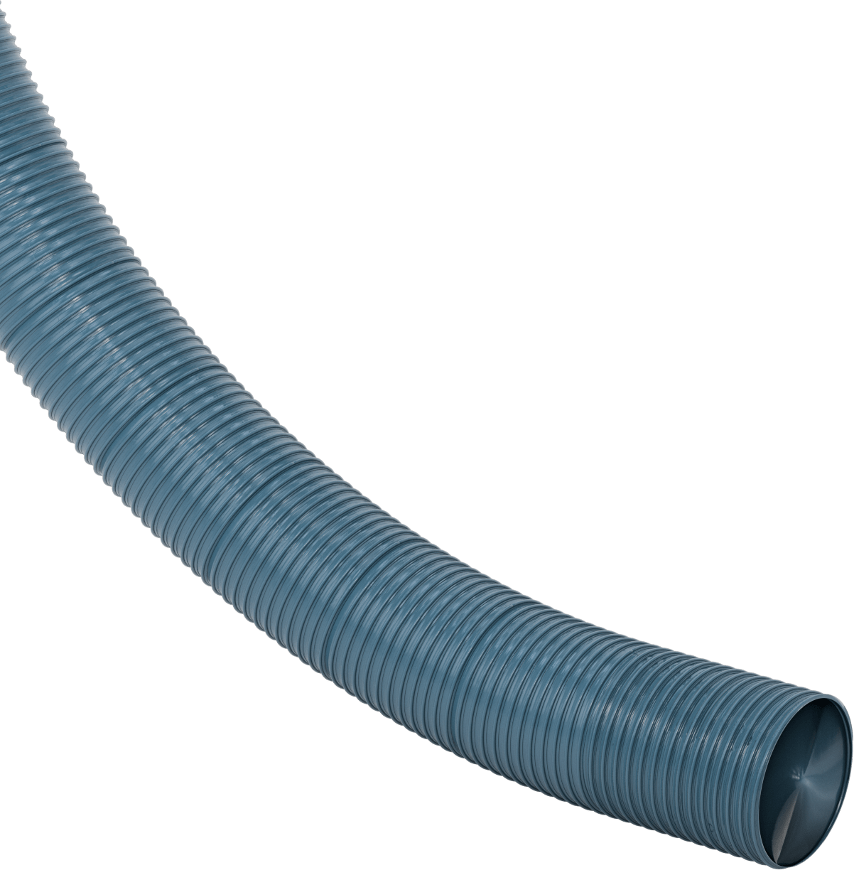 Mavi Blo-R-Vac Kanal Hortumu, Mavi PVC, 6" ID, 6-5/16" OD, 50 Fit Uzunluk