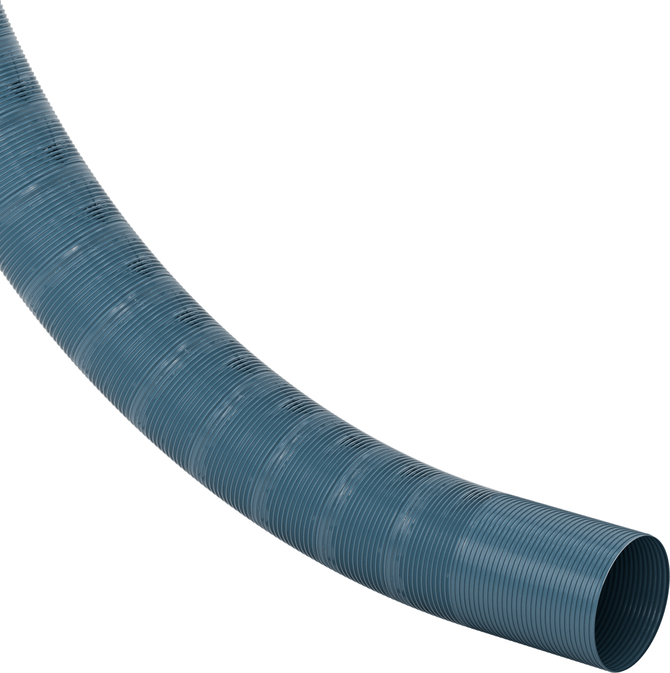 Mavi Blo-R-Vac Kanal Hortumu, Mavi PVC, 16" ID, 16-3/8" OD, 25 Fit Uzunluk