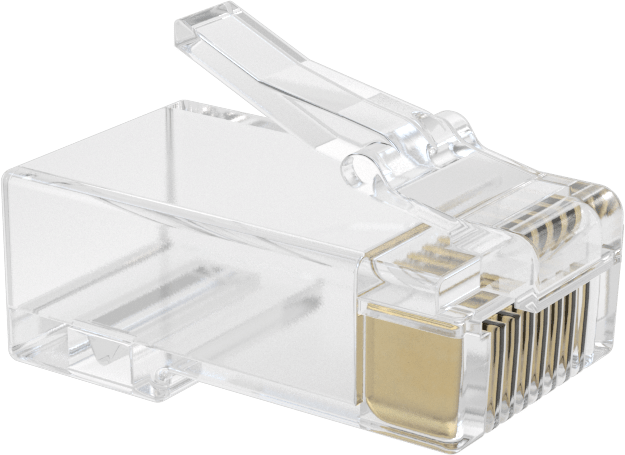 Kolay Kurulum Sıkmalı RJ45 Konektörü, Korumasız, Kategori 6 için