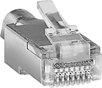 Ekranlı, Kolay Kurulumlu Sıkmalı RJ45 Konektörleri