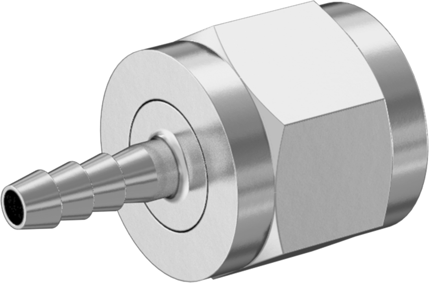 Gıda ve İçecek için Paslanmaz Çelik Dikenli Boru Bağlantı Parçası, 1/8“ Boru İç Çapı x 5/16” Boru Dış Çapı Dişi Genişletilmiş için Adaptör