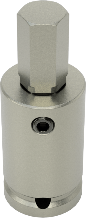 Sürekli Çalışma Altıgen Uçlu Soket, 1/2" Kare Tahrik, 12 mm Boyut