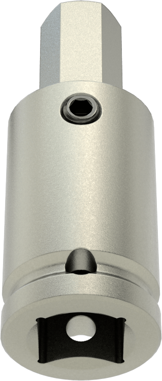 Sürekli Çalışma Altıgen Uçlu Soket, 1/2" Kare Tahrik, 12 mm Boyut