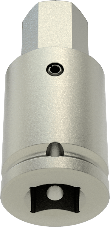Sürekli Çalışma Altıgen Uçlu Soket, 1/2" Kare Tahrik, 17 mm Boyut