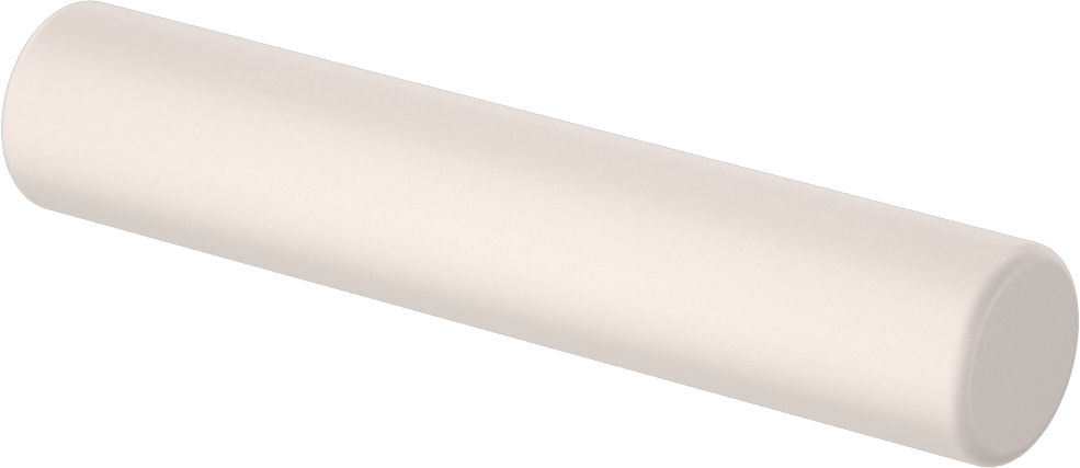 Manyetik Karıştırma Çubuğu, Yuvarlak, 3/8" OD, 2" Uzunluk, Beyaz