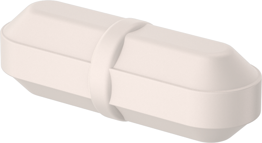 Manyetik Karıştırma Çubuğu, Sekizgen, 5/16" OD, 1" Uzunluk, Beyaz