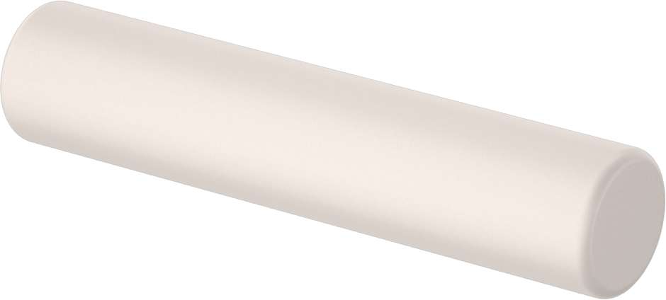 Manyetik Karıştırma Çubuğu, Yuvarlak, 5/16" OD, 1-1/2" Uzunluk, Beyaz