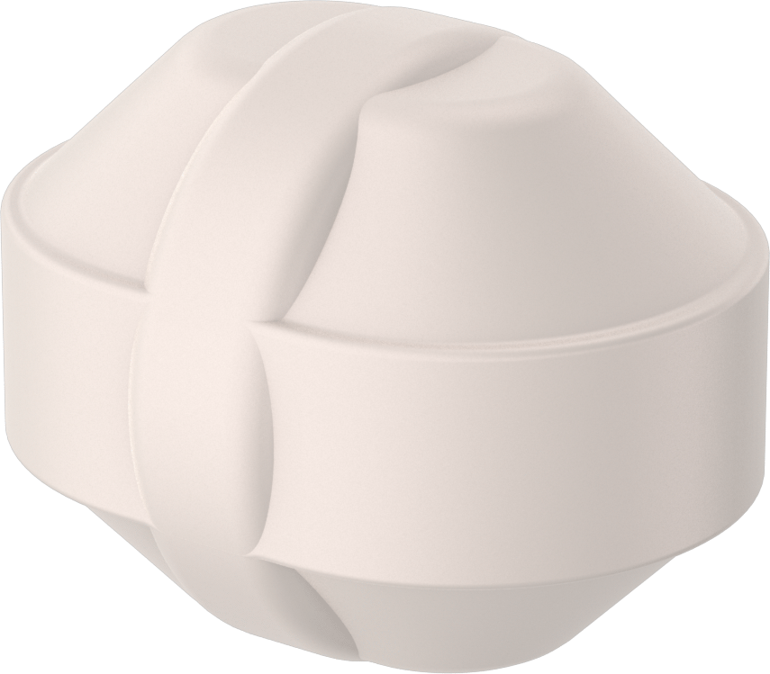 Manyetik Karıştırma Çubuğu, Sekizgen, 3/8" OD, 1/2" Uzunluk, Beyaz