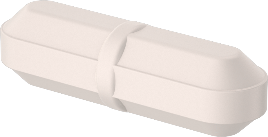 Manyetik Karıştırma Çubuğu, Sekizgen, 3/8" OD, 1-3/8" Uzunluk, Beyaz