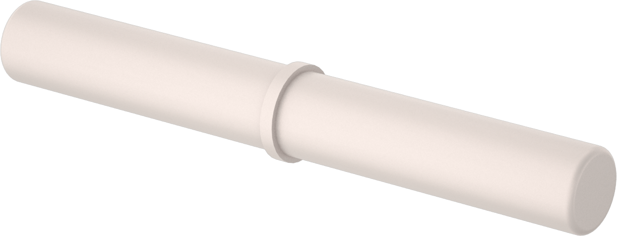 Manyetik Karıştırma Çubuğu, Yuvarlak, 5/8" OD, 5 inç Uzunluk, Beyaz