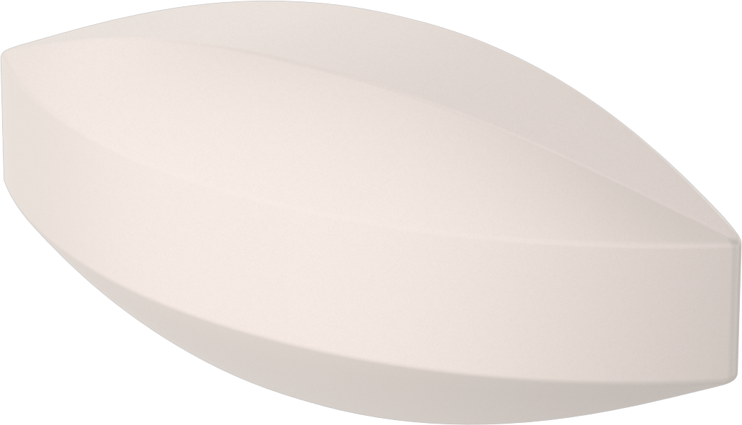 Manyetik Karıştırma Çubuğu, Eliptik, 1/4" OD, 5/8" Uzunluk, Beyaz