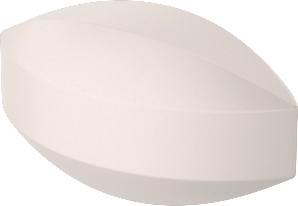 Manyetik Karıştırma Çubuğu, Eliptik, 3/8" OD, 3/4" Uzunluk, Beyaz