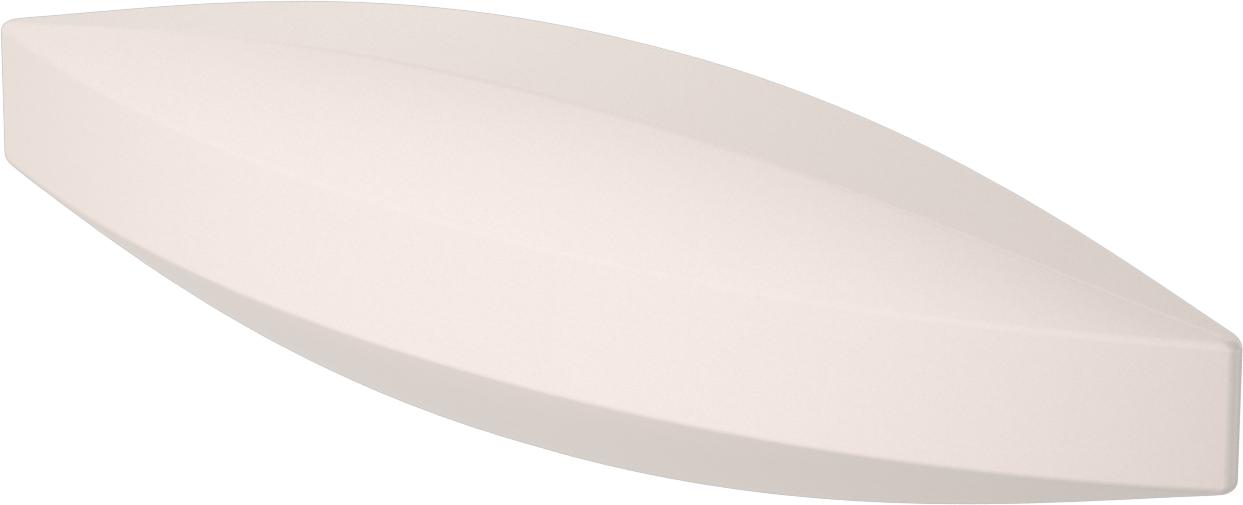 Manyetik Karıştırma Çubuğu, Eliptik, 1/2" OD, 1" Uzunluk, Beyaz