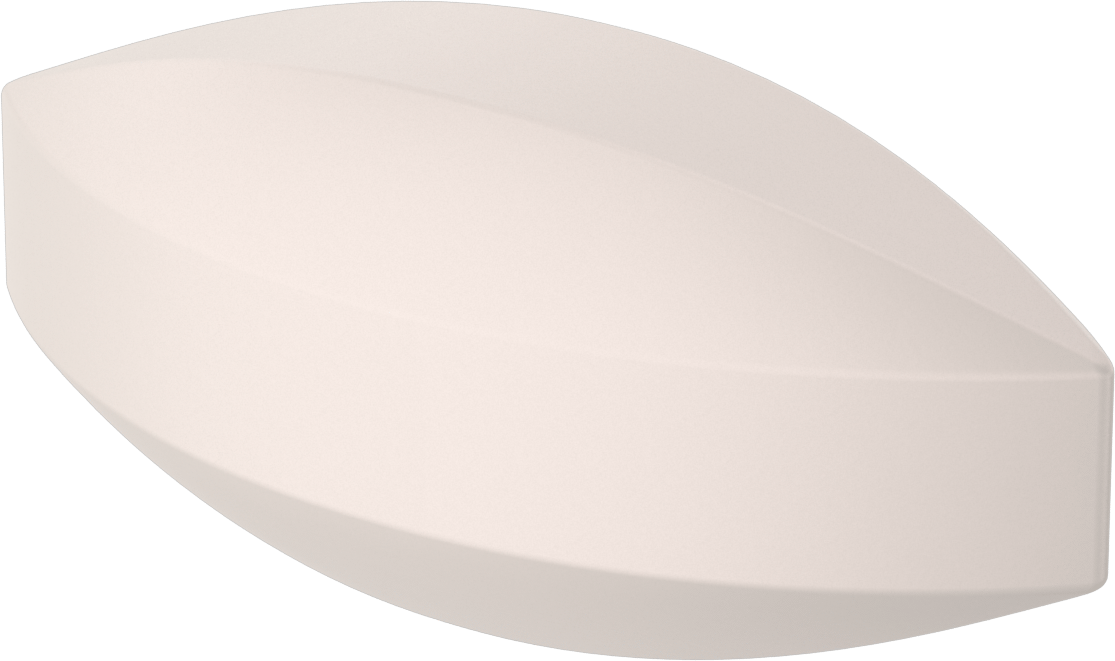 Manyetik Karıştırma Çubuğu, Eliptik, 5/8" OD, 1-1/2" Uzunluk, Beyaz