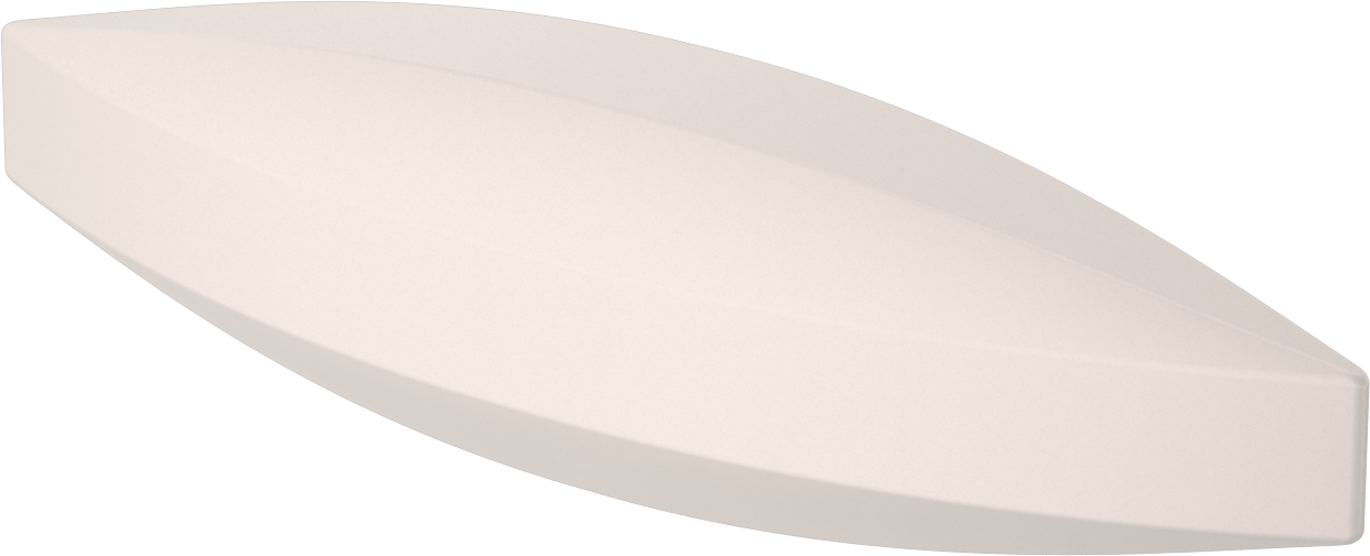 Manyetik Karıştırma Çubuğu, Eliptik, 3/4" OD, 3" Uzunluk, Beyaz