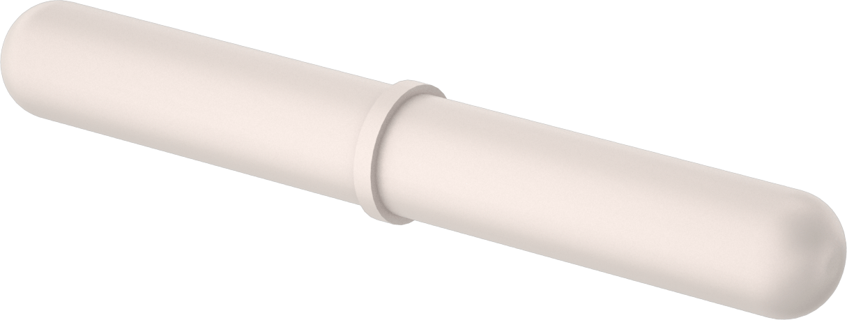 Manyetik Karıştırma Çubuğu, Poligonal, 5/8" OD, 5 inç Uzunluk, Beyaz