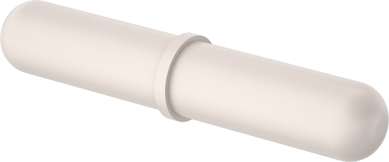 Manyetik Karıştırma Çubuğu, Poligonal, 1-1/16" OD, 6-1/4" Uzunluk, Beyaz