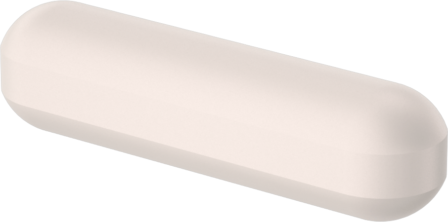 Manyetik Karıştırma Çubuğu, Poligonal, 5/16" OD, 1-3/16" Uzunluk, Beyaz
