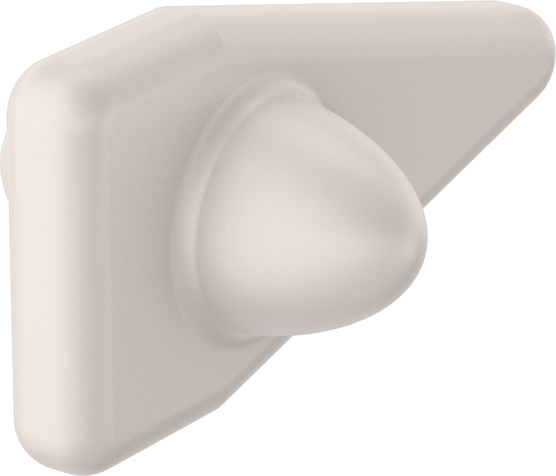 Manyetik Karıştırma Çubuğu, Üçgen, 3/8" Yükseklik, 3/16" Genişlik, Beyaz
