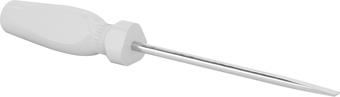 Yüksek Görünürlüklü Tornavida, 1/4" Yivli Tahrik, 10-1/4" Toplam Uzunluk