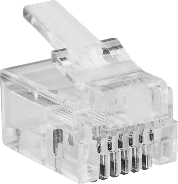 Telefon-Duvar Prizi Kablosu için Rj12/Rj25 Fişi