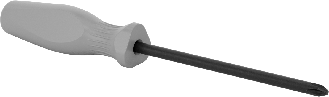 Tornavida, Düz Tutamak, 3 Numaralı Phillips Ucu, 10-3/4" Toplam Uzunluk