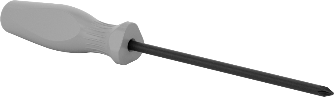 Tornavida, Düz Tutamak, Numara 2 Phillips Tahrik, 10-1/4" Toplam Uzunluk