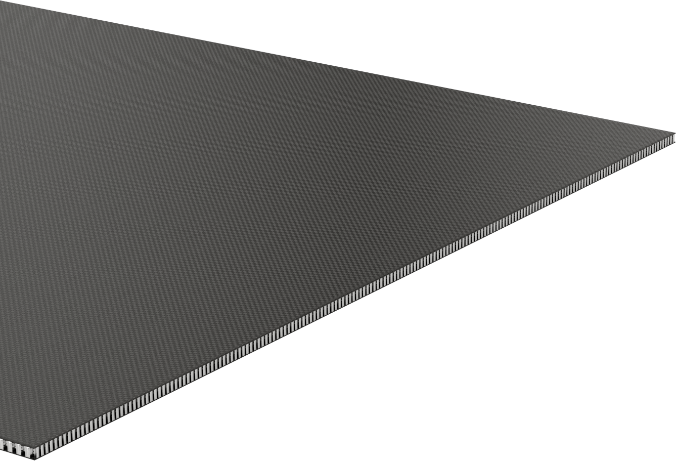 Kompozit Fiber Alüminyum Petek Panel, 1/4" Kalınlık, 24" x 48"